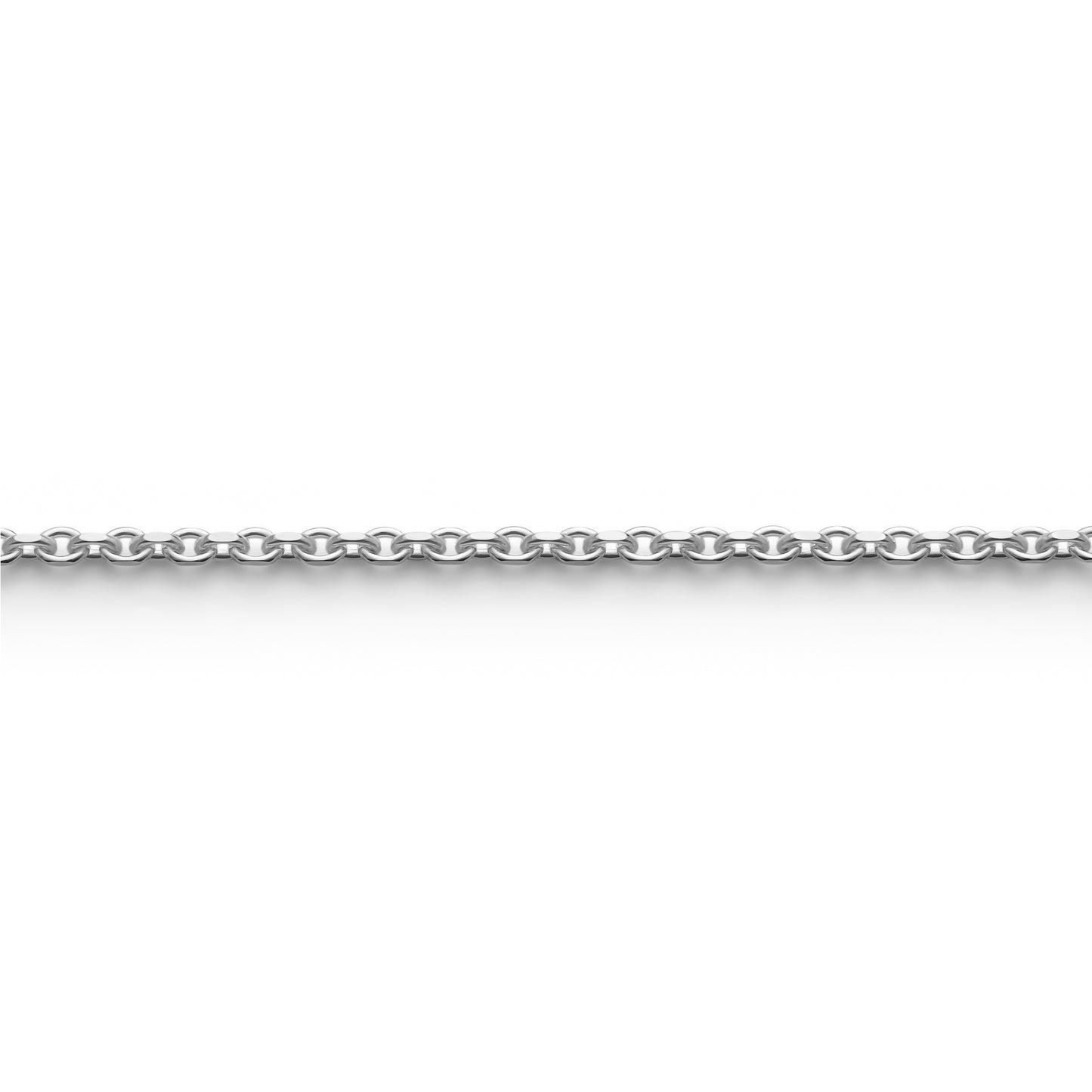 Anker armband geslepen, zilver/ 2,7 mm breed