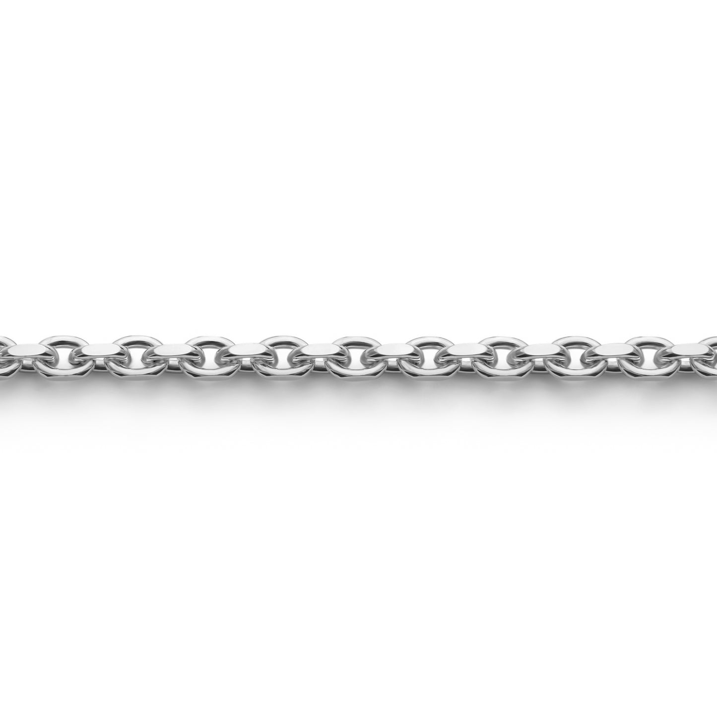 Anker armband geslepen, zilver/ 4,7 mm breed