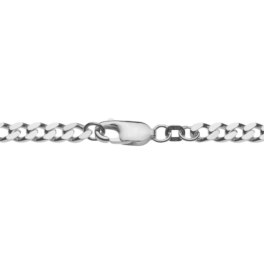 QUADRI Halsketting figaro uniseks, elegante ketting van 925 QUADRI Halsketting figaro uniseks, elegante ketting van 925