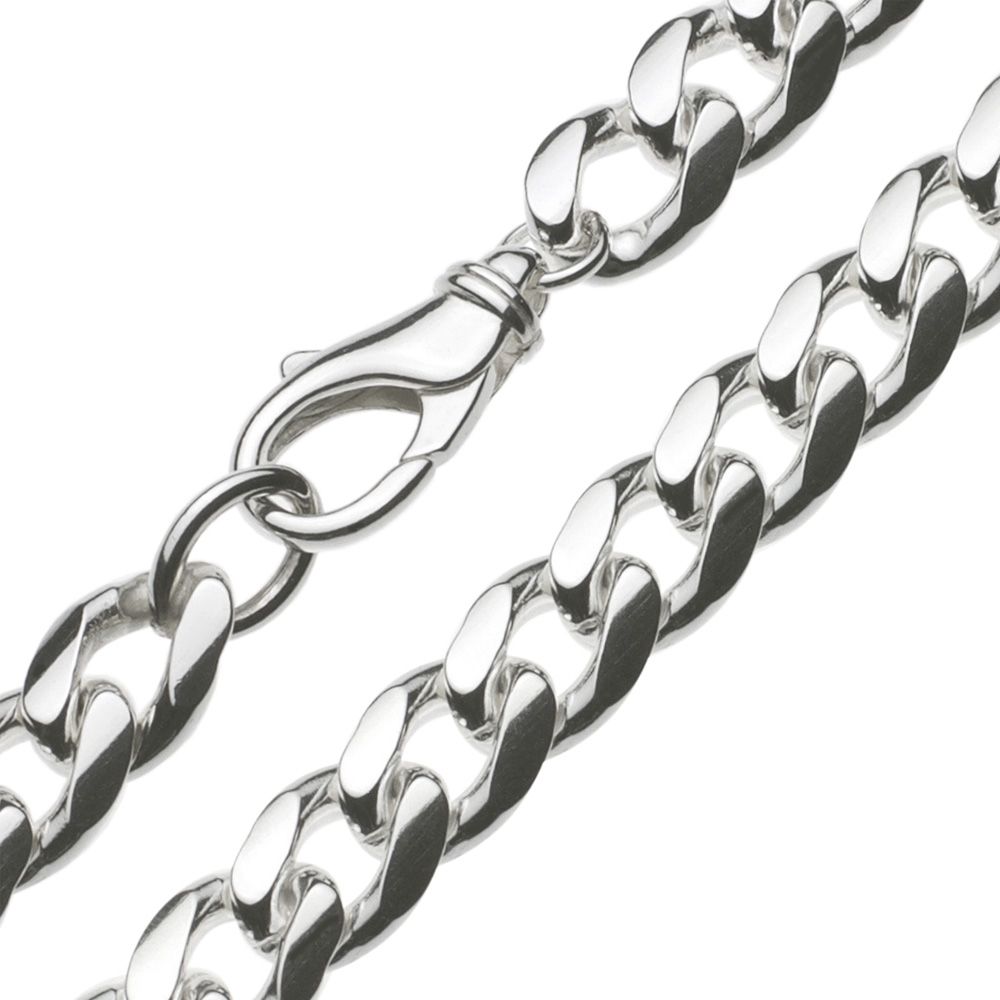 Venetiaanse zilveren ketting - met sierlijke druppel hanger