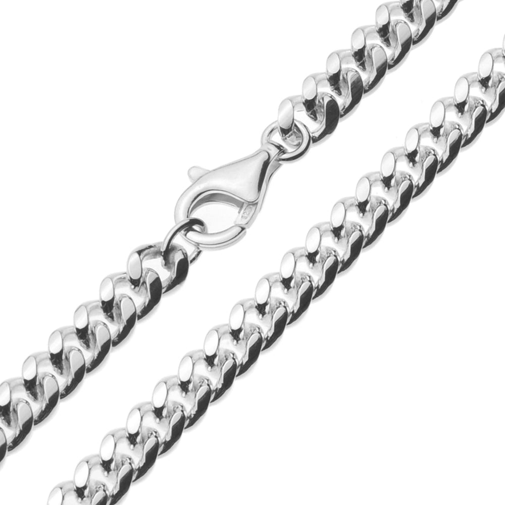 Een gourmet ketting met ovale schakels van massief 925 zilver, rechtstreeks van de fabriek. Wordt gratis aangetekend verzonden binnen NL.