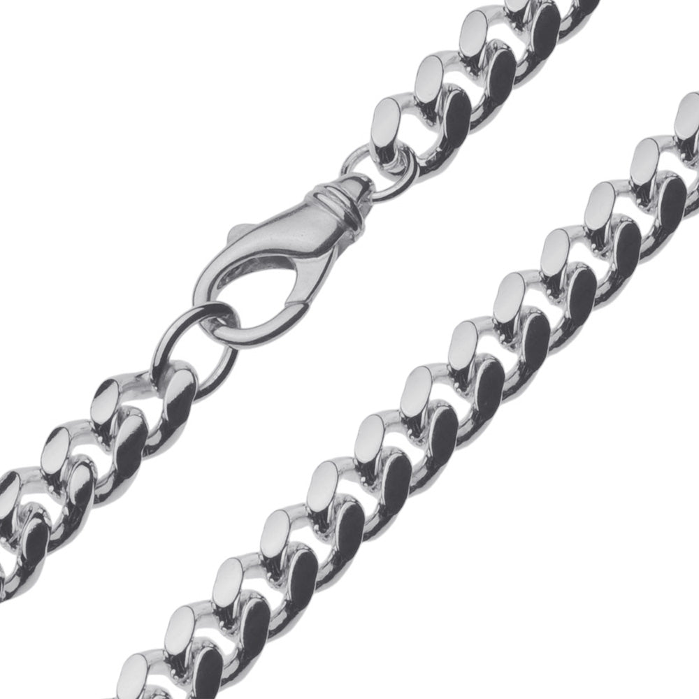 Een gourmet ketting met ovale schakels van massief 925 zilver, rechtstreeks van de fabriek. Wordt gratis aangetekend verzonden binnen NL.