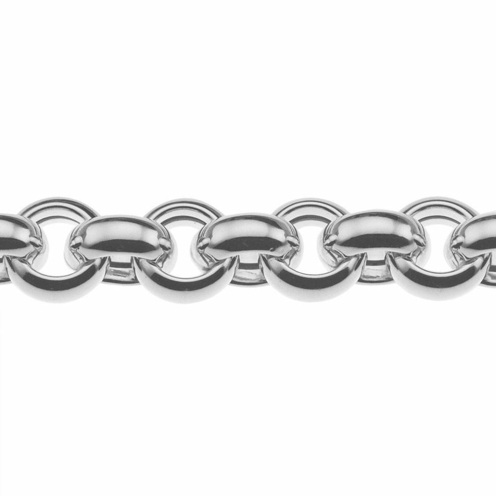 De grote ronde schakels zijn 14 mm breed en 6 mm dik. Afgewerkt met sierlijke grote veering. Gratis verzending binnen Nederland!