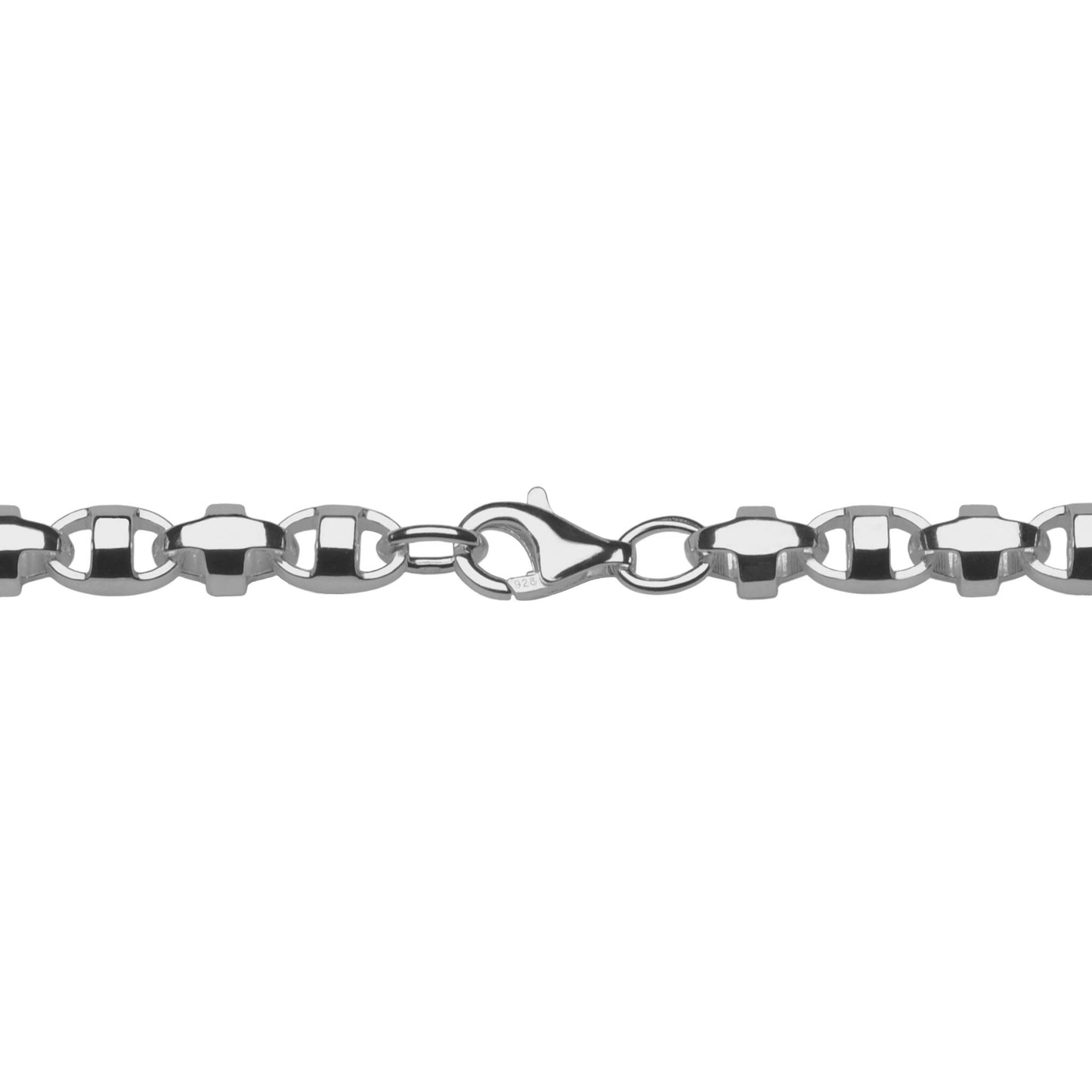 Dankzij de stevige zilveren karabijnsluiting draag je deze Monte Carlo schakel ketting met vertrouwen. Gratis verzending binnen Nederland!