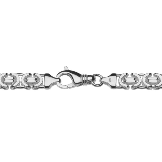 Deze zware armband is voorzien van een extra grote, sterke sluiting en dikke eindlussen. Italiaanse topkwaliteit, uit voorraad leverbaar.