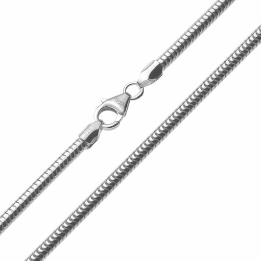 Sieradenketting slangenketting rond snake ketting L 80cm = 32 lang Sieradenketting slangenketting rond snake ketting L 80cm = 32 lang