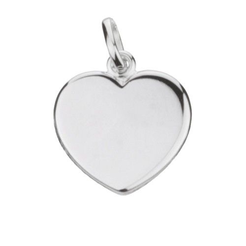 steeg Kom langs om het te weten Volgen Groot zilveren hangertje in de vorm van een hartje, met gratis gravure |  Kettingenenarmbanden.com