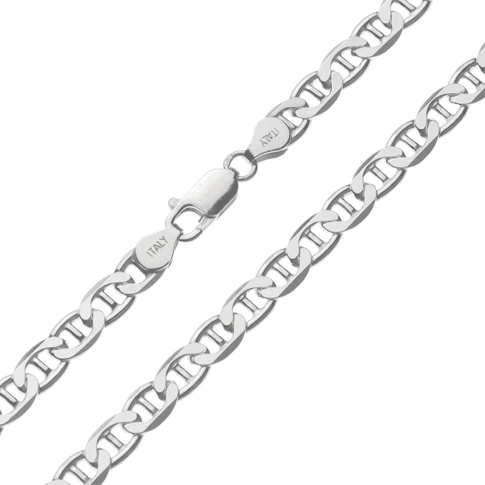Dwang liberaal Anoniem Zilveren Gucci ketting met massieve schakels. Breedte 6 mm |  Kettingenenarmbanden.com
