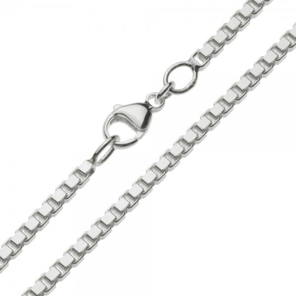 driehoek Broers en zussen Purper Venetiaanse ketting van 925 zilver. Breedte 2,9 mm |  Kettingenenarmbanden.com